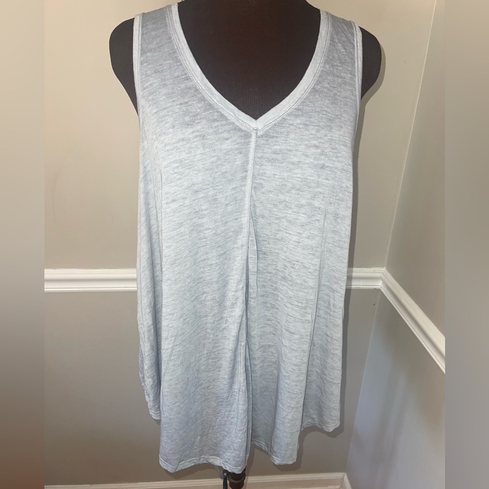 Calvin Klein Performance Plus Size Tank Top Gray Sz 1X